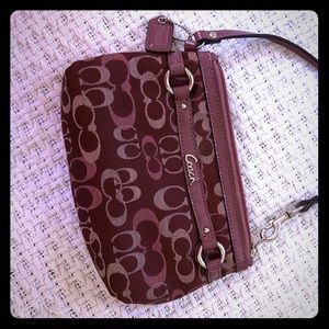 NWOT Authentic Coach Wristlet